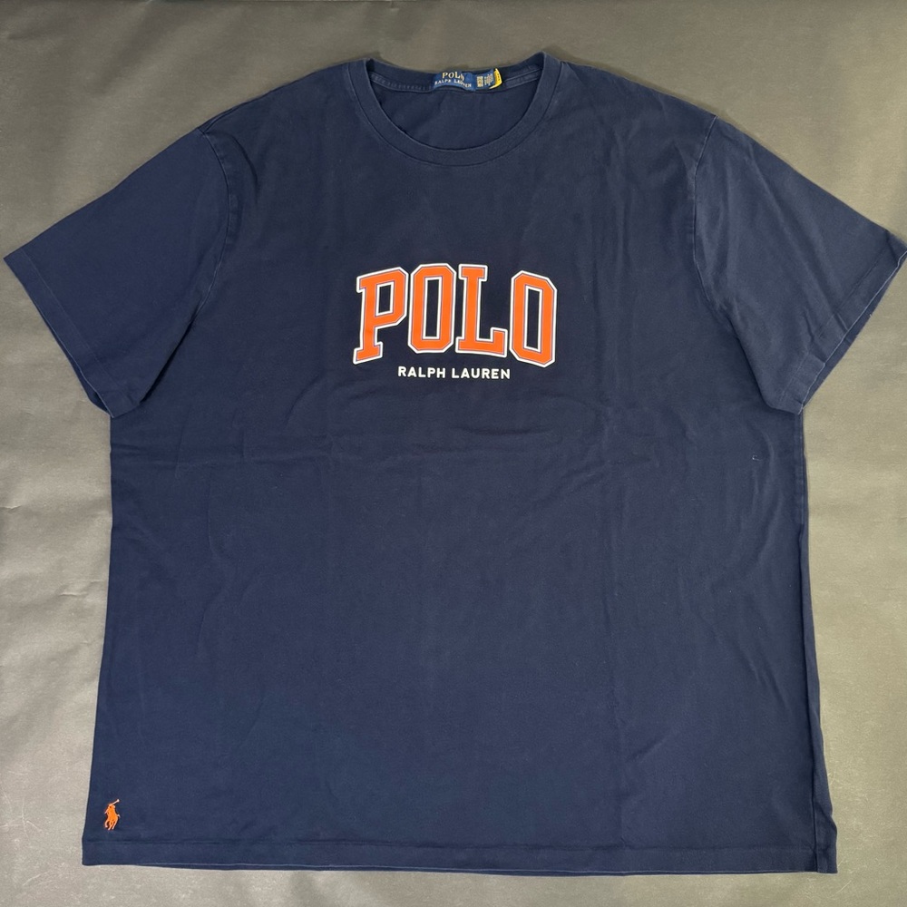Polo Ralph Lauren Big & Tall Logo Jersey T-Shirt Blue 3XB - Picture 2 of 10